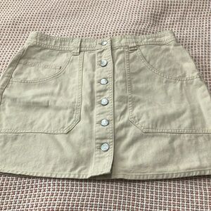 Old Navy Cream Mini Skirt